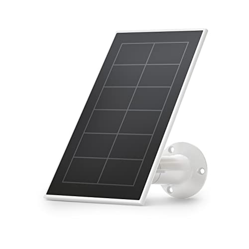 Arlo Solar Panel Charger (2021 Released) - Arlo Certified Accessory - Works with Arlo Ultra, Ultra 2, Pro 3, Pro 4 and Pro 3 Floodlight Cameras, Weather Resistant, Easy Installation, White - VMA5600 from Arlo