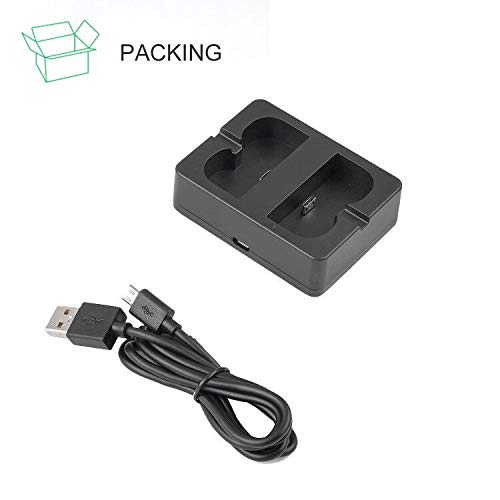 Ring Battery Charger, Dual Port Charging Station for Ring Spotlight Cam Battery, Ring Video Doorbell 2 & Ring Stick Up Cam Battery (Ring Batteries NOT Included) - by DECHIANY by DECHIANY Ltd