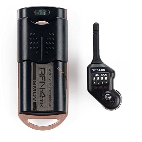 RFN-4s Wireless Remote Shutter Release for Nikon DSLR with MC30 Type Connection (Nikon D200, D300, D300s, D500, D700, D800, D800E, D810, D1, D2, D3, D3x, D3s, D4, D5) - Transmitter and Receiver Set from SMDV