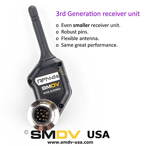 RFN-4s Wireless Remote Shutter Release for Nikon DSLR with MC30 Type Connection (Nikon D200, D300, D300s, D500, D700, D800, D800E, D810, D1, D2, D3, D3x, D3s, D4, D5) - Transmitter and Receiver Set from SMDV