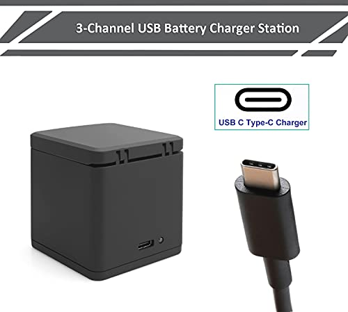 2 Pack Batteries fit for GoPro Hero 10, GoPro Hero 9 Black, 3-Channel Battery Charger Station for Hero 10/ Hero 9 from Dongguan Hongbo New Energy Technology Co.,Ltd.