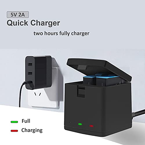 2 Pack Batteries fit for GoPro Hero 10, GoPro Hero 9 Black, 3-Channel Battery Charger Station for Hero 10/ Hero 9 from Dongguan Hongbo New Energy Technology Co.,Ltd.