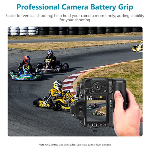 Neewer Professional Vertical Battery Grip Replacement for Nikon D3100/D3200/D3300/D5300 SLR Digital Camera, Works with 1 or 2 Pieces EN-EL14 Batteries by Neewer