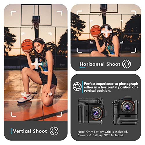 Neewer Vertical Battery Grip Replacement, Compatible with Sony VG-C2EM Works with NP-FW50 Battery for Sony A7 II A7S II and A7R II Cameras (Battery NOT Included) by Neewer