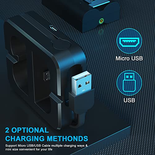 2 Packs 6040mAh Rechargeable Battery and Dual USB Charging Station Compatible with Ring, for Video Doorbell 2/3/4 and Spotlight Cam Battery 3.65V Lithium-Ion Batteries (Not for Stick Up Cam) from Dongguan Xinghui Technology Co.,Ltd.