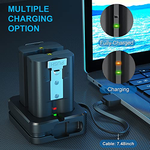 2 Packs 6040mAh Rechargeable Battery and Dual USB Charging Station Compatible with Ring, for Video Doorbell 2/3/4 and Spotlight Cam Battery 3.65V Lithium-Ion Batteries (Not for Stick Up Cam) from Dongguan Xinghui Technology Co.,Ltd.