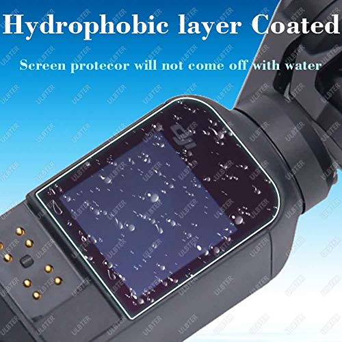 Lens Screen Protector for DJI Osmo Pocket 2 / Pocket 1 [2+2Pack] Black White, ULBTER Osmo Pocket II 0.3mm 9H Hardness Tempered Glass Cover Anti-Scrach Anti-Fingerprint Anti-Bubble by BTER