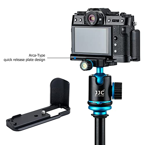 Metal Hand Grip L Bracket for Fuji Fujifilm X-T30 II X-T30 X-T20 X-T10 Anti-Slip Holder, w/Battery Memory Card Compartment Opening & Speaker Hole, Replaces MHG-XT10 by Jinjiacheng Photography Equipment Co.,Ltd.