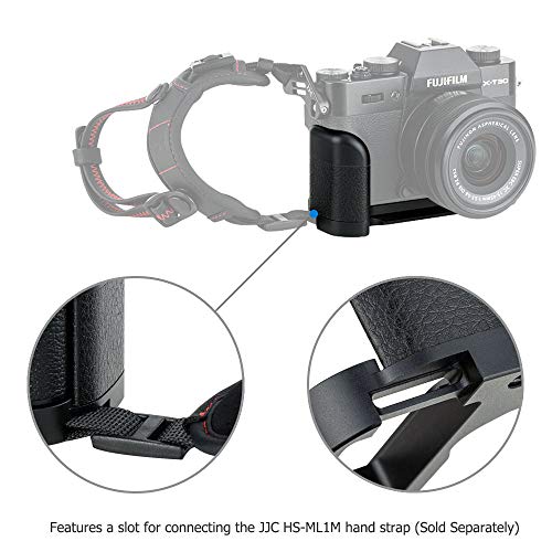 Metal Hand Grip L Bracket for Fuji Fujifilm X-T30 II X-T30 X-T20 X-T10 Anti-Slip Holder, w/Battery Memory Card Compartment Opening & Speaker Hole, Replaces MHG-XT10 by Jinjiacheng Photography Equipment Co.,Ltd.