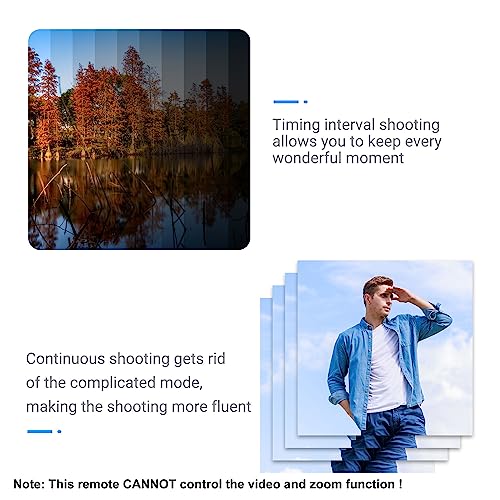 JJC Intervalometer Timer Remote Control Shutter Release for Sony A6000 A6100 A6600 A6500 A6400 A6300 A1 A7 A7II A7III A7IV A7R V IV A7RIII II A7S II A7SIII A9 ZV-1 RX100 VII VI V VA IV RX10 IV & More from JJC