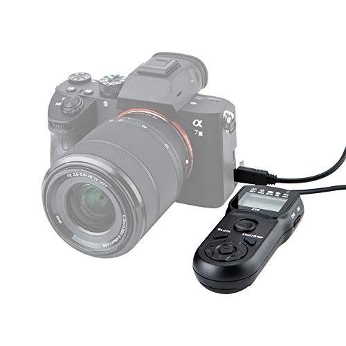 JJC Intervalometer Timer Remote Control Shutter Release for Sony A6000 A6100 A6600 A6500 A6400 A6300 A1 A7 A7II A7III A7IV A7R V IV A7RIII II A7S II A7SIII A9 ZV-1 RX100 VII VI V VA IV RX10 IV & More from JJC