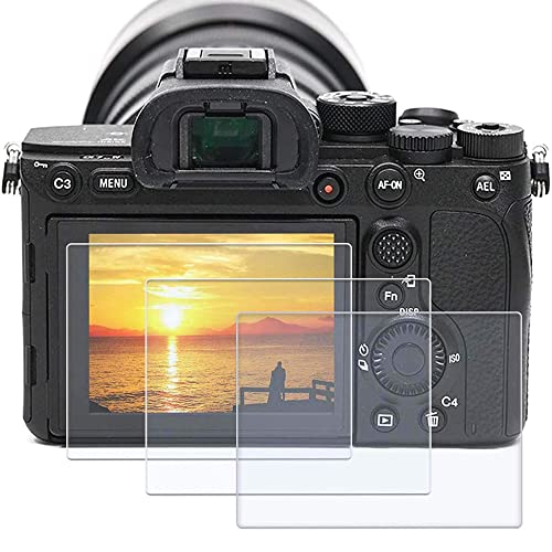 Screen Protector fit for Sony Alpha 1 a7II A7III a7SII a7SIII a7RII a7RIII a7RIV RX100VII RX100VI RX100V RX100IV RX100III RX100M2 A9II,ZV-E10 RX10IV, ZV-1,3 Packs PCTC Tempered Glass Screen Protector from PCTC