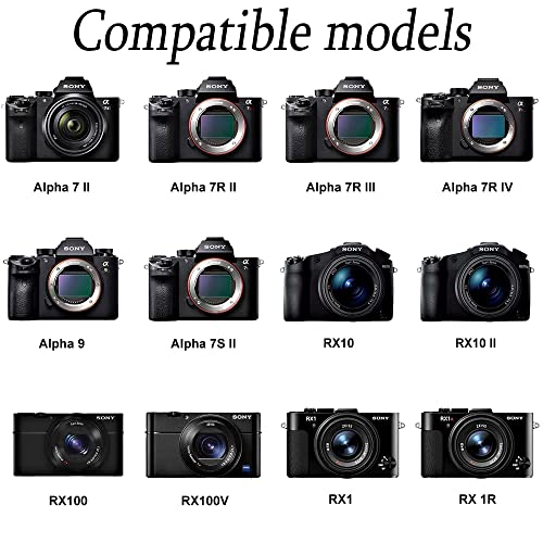 Screen Protector fit for Sony Alpha 1 a7II A7III a7SII a7SIII a7RII a7RIII a7RIV RX100VII RX100VI RX100V RX100IV RX100III RX100M2 A9II,ZV-E10 RX10IV, ZV-1,3 Packs PCTC Tempered Glass Screen Protector from PCTC