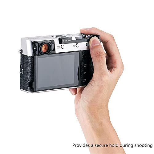 JJC Deluxe Metal Thumb Up Grip for Fujifilm Fuji X-E4 XE4 X-E3 XE3 X100V X100F X100T Thumb Rest Support/Black by Jinjiacheng Photography Equipment Co.,Ltd.
