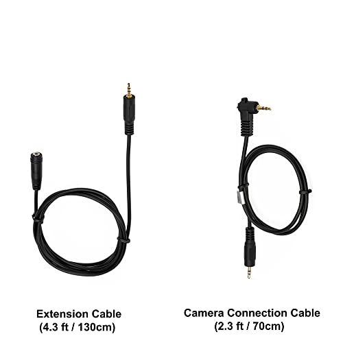 Kiwifotos RS-60E3 Remote Switch Shutter Release Cord for Canon EOS Rebel T6 T7 T5 T8i T7i T6s T6i T5i T4i SL3 SL2 SL1,EOS 90D 80D 70D 77D 60D R R6 Mark II R6 R7 R10 RP M5 M6 Mark II SX70 SX60 & More from Kiwifotos