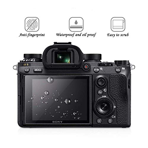 Screen Protector fit for Sony Alpha 1 a7II A7III a7SII a7SIII a7RII a7RIII a7RIV RX100VII RX100VI RX100V RX100IV RX100III RX100M2 A9II,ZV-E10 RX10IV, ZV-1,3 Packs PCTC Tempered Glass Screen Protector from PCTC