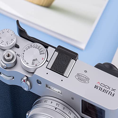 JJC Deluxe Metal Thumb Up Grip for Fujifilm Fuji X-E4 XE4 X-E3 XE3 X100V X100F X100T Thumb Rest Support/Black by Jinjiacheng Photography Equipment Co.,Ltd.