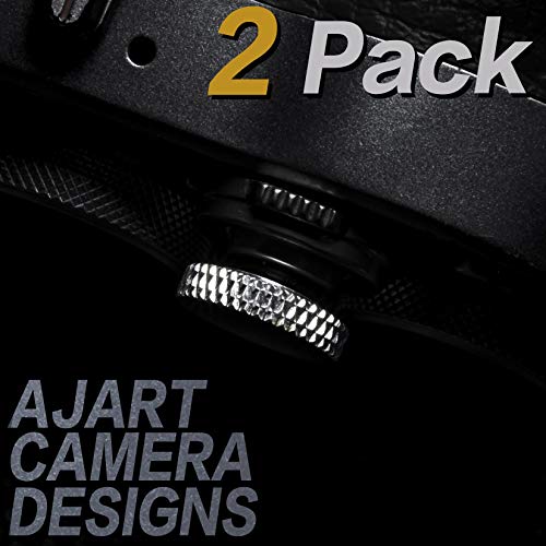 Camera Shutter Button (2 Pack/Silver) Upscale and Delicate Soft Shutter Release Button from AJART