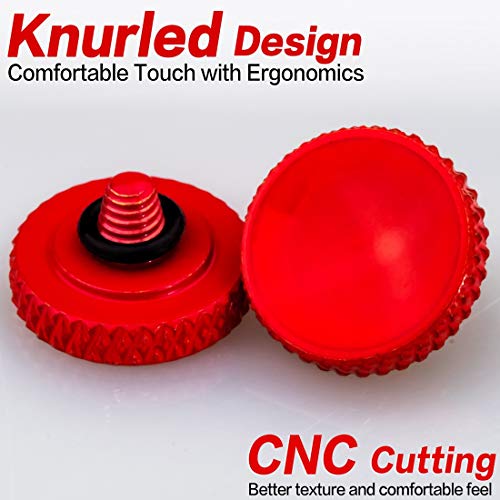 Soft Shutter Release Button (2 Pack/Red) high-end Pure Copper Camera Shutter Button by QiangNi