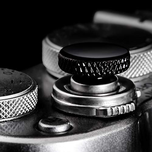 Camera Shutter Button (2 Pack/Black) Upscale and Delicate Soft Shutter Release Button by AJART