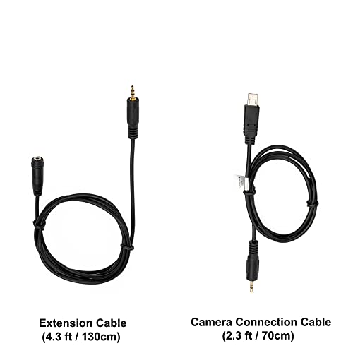 Kiwifotos Remote Control Shutter Release Cord for Sony A6000 A6100 A6600 A6500 A6400 A6300 A7IV A7III A7II A7 A7R V IV A7RIII A7RII A7R A7SIII A7SII A7S A1 A9 ZV-1 RX100 VII VI VA V III RX10 IV & More by Kiwifotos