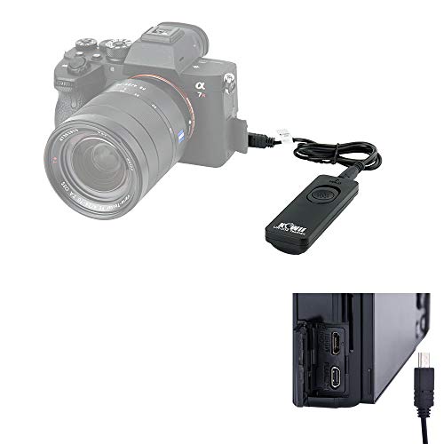 Kiwifotos Remote Control Shutter Release Cord for Sony A6000 A6100 A6600 A6500 A6400 A6300 A7IV A7III A7II A7 A7R V IV A7RIII A7RII A7R A7SIII A7SII A7S A1 A9 ZV-1 RX100 VII VI VA V III RX10 IV & More by Kiwifotos
