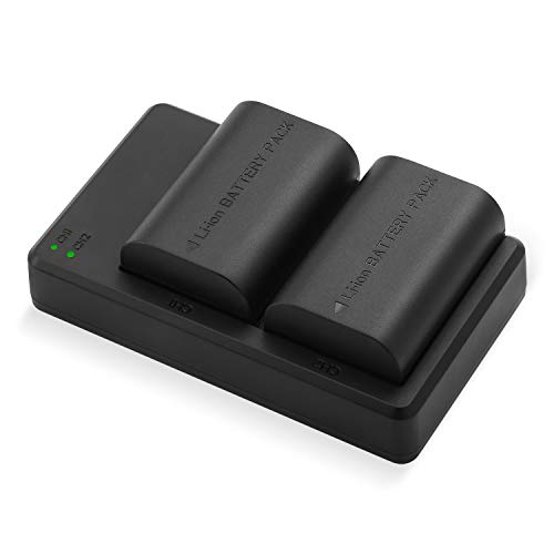 LP-E6 LP E6N Replacement Camera Batteries and Rapid Dual Charger Set for 5D Mark II, III, IV, 5DS, 5DS R, 6D, 60D,6D Mark II, 7D, 7D Mark II,70D, 80D Batteries Grip by Lordone