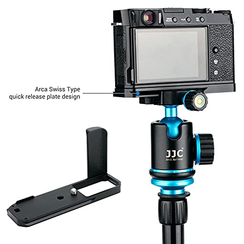 JJC Solid Metal Hand Grip Secure Quick Release Plate L Bracket Holder for Fuji Fujifilm X-E4 XE4 Replaces Fuji MHG-XE4 Handgrip by Jinjiacheng Photography Equipment Co.,Ltd.