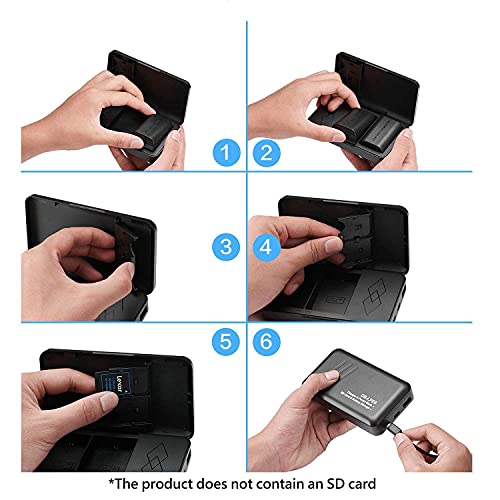 JYJZPB LP-E6N LP-E6 Battery Charger Case, 2 Pack LP-E6 Batteries Compatible with Canon 5D Mark II, III, 5D Mark IV, 5DS, 5DS R, 60D, 6D Mark II, 7D, 7D Mark II, 70D, 80D Digital Cameras from Shenzhen Number King Tech Co., Ltd.