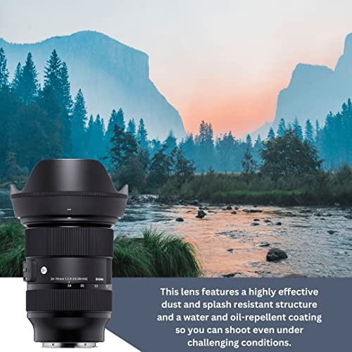 Sigma 24-70mm f/2.8 DG DN Art Zoom Full Frame Compatible with Sony E-Mount Lens with LaCie Rugged Mini 1TB Hard Drive and 64GB SD Card Bundle (3 Items) by SIGMA