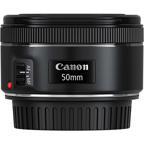 Canon EF 50mm f/1.8 STM Lens + 3pc Filter Kit + Lens Pen + Blower + Hood + Lens Pouch + Cap Keeper by Canon, Inc