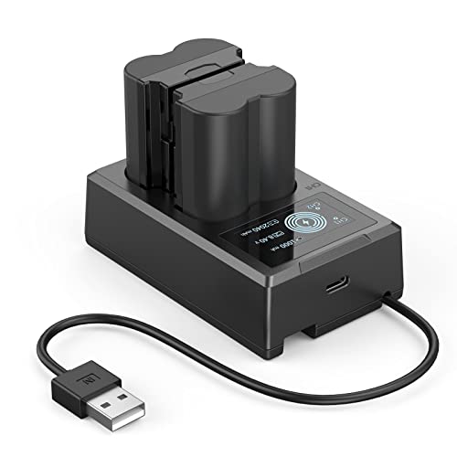 SmallRig NP-W235 Battery Charger Set for Fujifilm NP-W235 Battery, Double Slot NP-W235 Charger for Fujifilm X-T5, X-T4, GFX 100S, X-H2S, for Fujifilm GFX 50S II, VG-XT4, 2040mAh - 3822 from SMALLRIG