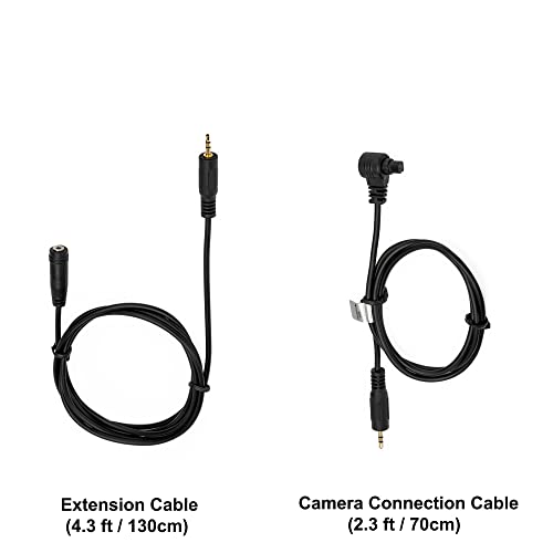 Kiwifotos RS-80N3 Remote Control Shutter Release Cord for Canon EOS R5 R3 5D Mark IV III II 6D Mark II 7D Mark II 5Ds R 1DX Mark III II,1Ds Mark III 50D 40D and More Canon Camera with 3-Pin Connection by Kiwifotos