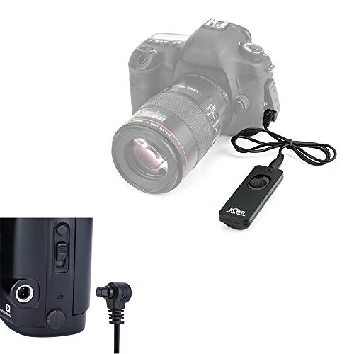 Kiwifotos RS-80N3 Remote Control Shutter Release Cord for Canon EOS R5 R3 5D Mark IV III II 6D Mark II 7D Mark II 5Ds R 1DX Mark III II,1Ds Mark III 50D 40D and More Canon Camera with 3-Pin Connection by Kiwifotos