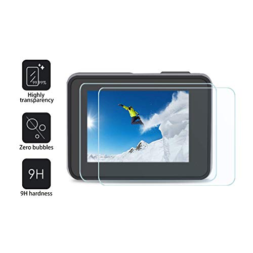 [6 PCS] FitStill Screen Protector for GoPro Hero 8 Black, Ultra Clear Tempered Glass Screen Protector + Tempered Glass Lens Protector + Small Display Film- 2 Packs from 