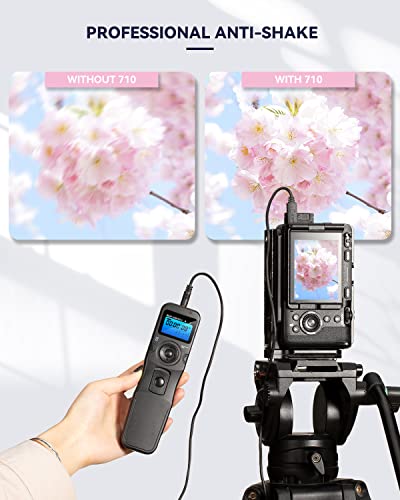 Digital Timer Remote Shutter Release Trigger Intervalometer for Canon EOS Rebel T6 T7 80D 70D 60D 60Da 77D T7i T6i T6s SL2 SL1 T5 T3 T5i T4i T3i T2i EOS R M6 M5 Cameras from Aream