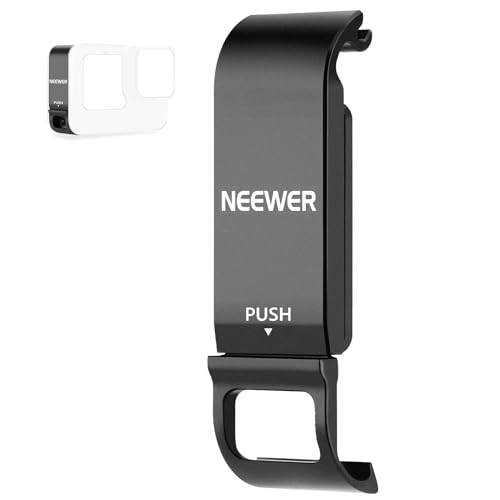 NEEWER Protective Cover Replacement Door Compatible with GoPro Hero 11 Hero 10 Hero 9 Black, Battery Charging Door Vlog Accessory Compatible with GoPro 11 10 9 Action Camera Battery, ST19 by NEEWER