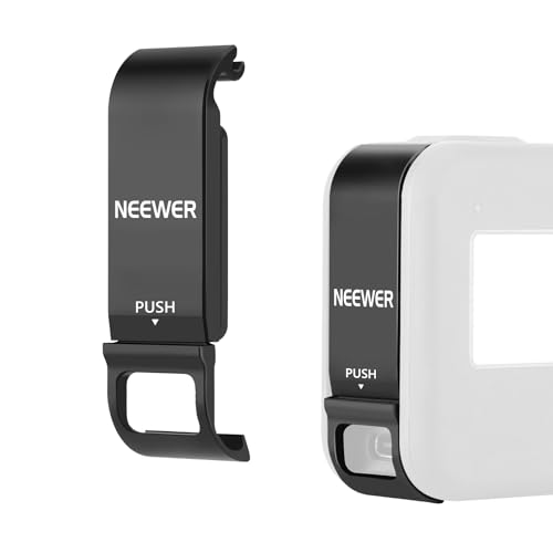 Neewer Removable Battery Cover Type-C Charging Port Adapter Aluminum Alloy Replacement Door Compatible with GoPro Hero 8 Black â ST18 by NEEWER