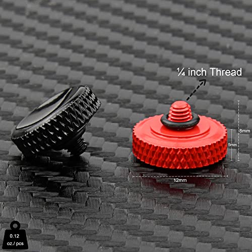 Yullmu Camera Shutter Button (2 Pack/Red&Black) 12mm Pure Copper Soft Shutter Release Button for Fuji Fujifilm XT30 X100V X100F X100T X100S X100 X-T4 X-T3 XT2 XT1 X30 X20 X10 X-T20 by Yullmu