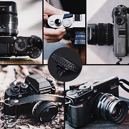 Soft Shutter Release Button (2 Pack/Black) high-end Pure Copper Camera Shutter Button by QiangNi
