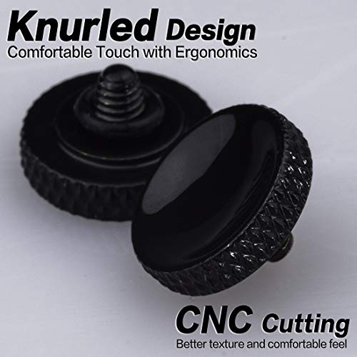 Soft Shutter Release Button (2 Pack/Black) high-end Pure Copper Camera Shutter Button by QiangNi