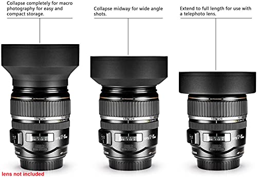 Ultra Deluxe Lens Kit for Canon Rebel T3, T5, T5i, T6, T6i, T7i, EOS 80D, EOS 77D Cameras with Canon EF-S 18-55mm is II STM Lens - Includes: 7pc 58mm Filter Set + 58mm Wide Angle and Telephoto Lens from Big Mike's