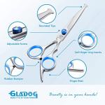 GLADOG 4-in-1 Pet Grooming Scissors, Blue