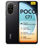 POCO C71 Smartphone, 4GB RAM, 128GB Storage, Black