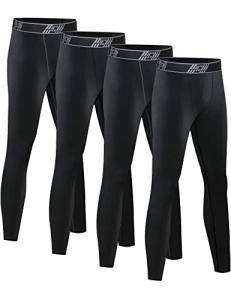 HOPLYNN 4 Pack Kids' Compression Pants for Sports