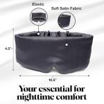 Kitsch Satin Sleep Mask - Charcoal Black Eye Cover