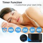 White Noise Machine with Soothing Sounds and Timer