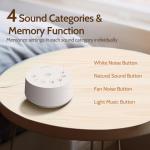 Color Noise Sound Machine with 25 Soothing Sounds