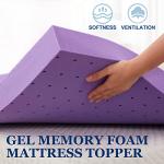 Soft Gel Memory Foam Mattress Topper for Relief