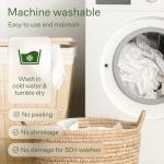 Bamboo Queen Mattress Topper for Back Pain Relief